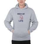 Comfortable Men Regular Fit Hoodie in Gray - 320 GSM | Fullmoon Styles