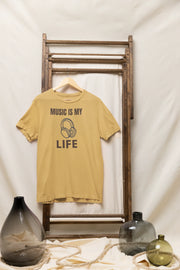 Premium Beige Regular Fit Tshirt for Women - 180 GSM Cotton | Fullmoon Styles