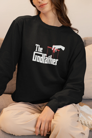 Comfortable Women Regular Fit Sweatshirt in Black - 320 GSM | Fullmoon Styles