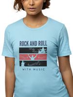 Comfortable Women Regular Fit Tshirt in Sky Blue - 180 GSM | Fullmoon Styles