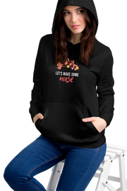 Comfortable Women Regular Fit Hoodie in Black - 320 GSM | Fullmoon Styles