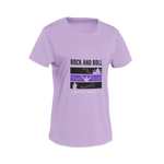 Women Regular Fit Tshirt - Rock N Roll With Music Women Regular Fit Tshirt 180 Lavender | Fullmoon Styles