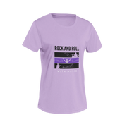 Women Regular Fit Tshirt - Rock N Roll With Music Women Regular Fit Tshirt 180 Lavender | Fullmoon Styles