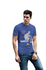 Comfortable Men Regular Fit Tshirt in Royal Blue - 180 GSM | Fullmoon Styles
