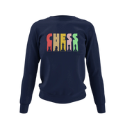 Women Regular Fit Sweatshirt - Chess Women Regular Fit Sweatshirt 320 Navy Blue | Fullmoon Styles