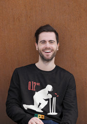 Comfortable Men Regular Fit Sweatshirt in Black - 320 GSM | Fullmoon Styles