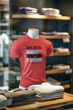 Red Oversized - Rock N Roll With Music Men Oversized 210 Design | Men Fashion