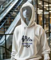 White Regular Fit Hoodie - Lets Make Some Noise Women Regular Fit Hoodie 320 Design | Women Fashion