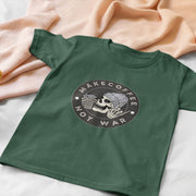 Make Coffee Not War Bottle Green 1