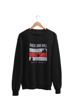 Premium Black Regular Fit Sweatshirt for Men - 320 GSM Cotton | Fullmoon Styles