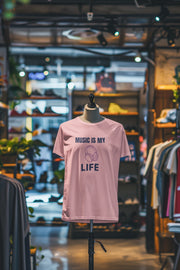 Baby Pink Oversized - Music Is My Life Women Oversized 240 Design | Women Fashion