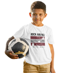 White Regular Fit Tshirt - Rock N Roll With Music Kids Regular Fit Tshirt 180 Design | Kids Fashion