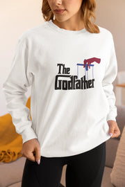 The Godfather Women Regular Fit Sweatshirt 320 White Regular Fit Sweatshirt - Premium Cotton Women Wear