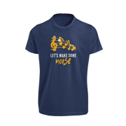 Women Regular Fit Tshirt - Lets Make Some Noise Women Regular Fit Tshirt 180 Navy Blue | Fullmoon Styles