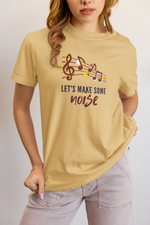 Lets Make Some Noise Women Oversized 210 Beige Oversized - Premium Cotton Women Wear