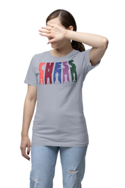 Chess Women Regular Fit Tshirt 180 Gray Regular Fit Tshirt - Premium Cotton Women Wear
