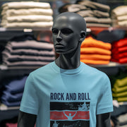 Rock And Roll With Music Sky Blue 1