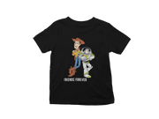 Kids Regular Fit Tshirt - Woody And Buzz Friends Forever Kids Regular Fit Tshirt 180 Black | Fullmoon Styles