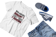 Kids Regular Fit Tshirt - Rock N Roll With Music Kids Regular Fit Tshirt 180 White | Fullmoon Styles