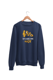Premium Navy Blue Regular Fit Sweatshirt for Men - 320 GSM Cotton | Fullmoon Styles