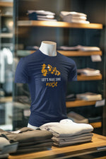 Navy Blue Oversized - Lets Make Some Noise Men Oversized 210 Design | Men Fashion