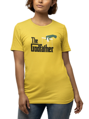 The Godfather Women Regular Fit Tshirt 180 Yellow Regular Fit Tshirt - Premium Cotton Women Wear