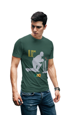0 12 Msd Stumping Men Regular Fit Tshirt 180 Bottle Green Regular Fit Tshirt - Premium Cotton Men Wear