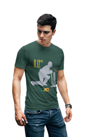 0 12 Msd Stumping Men Regular Fit Tshirt 180 Bottle Green Regular Fit Tshirt - Premium Cotton Men Wear