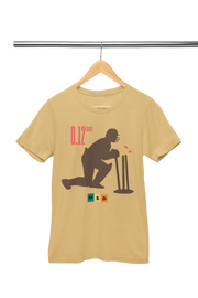 Premium Beige Regular Fit Tshirt for Women - 180 GSM Cotton | Fullmoon Styles