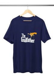 Premium Navy Blue Regular Fit Tshirt for Men - 180 GSM Cotton | Fullmoon Styles