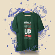 never_give_up_on_your_dream bottle_green 2