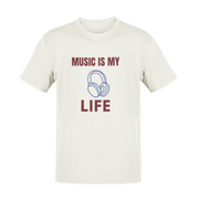 Music Is My Life Men Oversized 210 Off White Oversized - Premium Cotton Men Wear