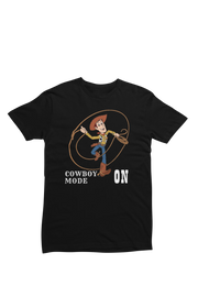 Men Oversized - Woody Cowboy Mode On Men Oversized 210 Black | Fullmoon Styles