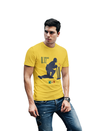 Comfortable Men Regular Fit Tshirt in Yellow - 180 GSM | Fullmoon Styles