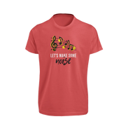 Women Regular Fit Tshirt - Lets Make Some Noise Women Regular Fit Tshirt 180 Red | Fullmoon Styles
