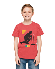 Premium Red Regular Fit Tshirt for Kids - 180 GSM Cotton | Fullmoon Styles