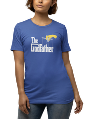 The Godfather Women Regular Fit Tshirt 180 Royal Blue Regular Fit Tshirt - Premium Cotton Women Wear