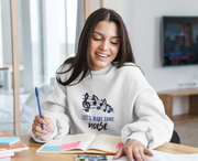 Comfortable Women Regular Fit Sweatshirt in White - 320 GSM | Fullmoon Styles