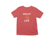 Comfortable Kids Regular Fit Tshirt in Red - 180 GSM | Fullmoon Styles