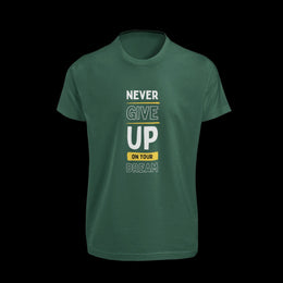 never_give_up_on_your_dream bottle_green 1