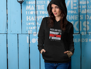 Rock N Roll With Music Women Regular Fit Hoodie 320 Black Regular Fit Hoodie - Premium Cotton Women Wear