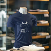 Ideas Come After Coffee Navy Blue 3