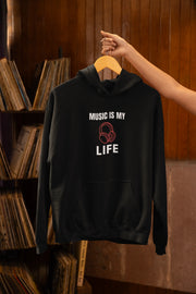 Premium Black Regular Fit Hoodie for Men - 320 GSM Cotton | Fullmoon Styles