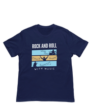 Men Oversized - Rock N Roll With Music Men Oversized 210 Navy Blue | Fullmoon Styles