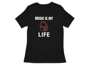 Men Oversized - Music Is My Life Men Oversized 180 Black | Fullmoon Styles