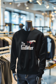Black Regular Fit Sweatshirt - The Godfather Women Regular Fit Sweatshirt 320 Design | Women Fashion