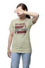 Rock N Roll With Music Women Oversized 210 Sage Green Oversized - Premium Cotton Women Wear