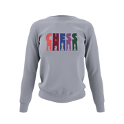 Women Regular Fit Sweatshirt - Chess Women Regular Fit Sweatshirt 320 Gray | Fullmoon Styles