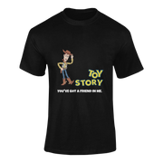 Men Regular Fit Tshirt - Toy Story Woody Men Regular Fit Tshirt 180 Black | Fullmoon Styles