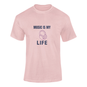 Women Oversized - Music Is My Life Women Oversized 240 Baby Pink | Fullmoon Styles